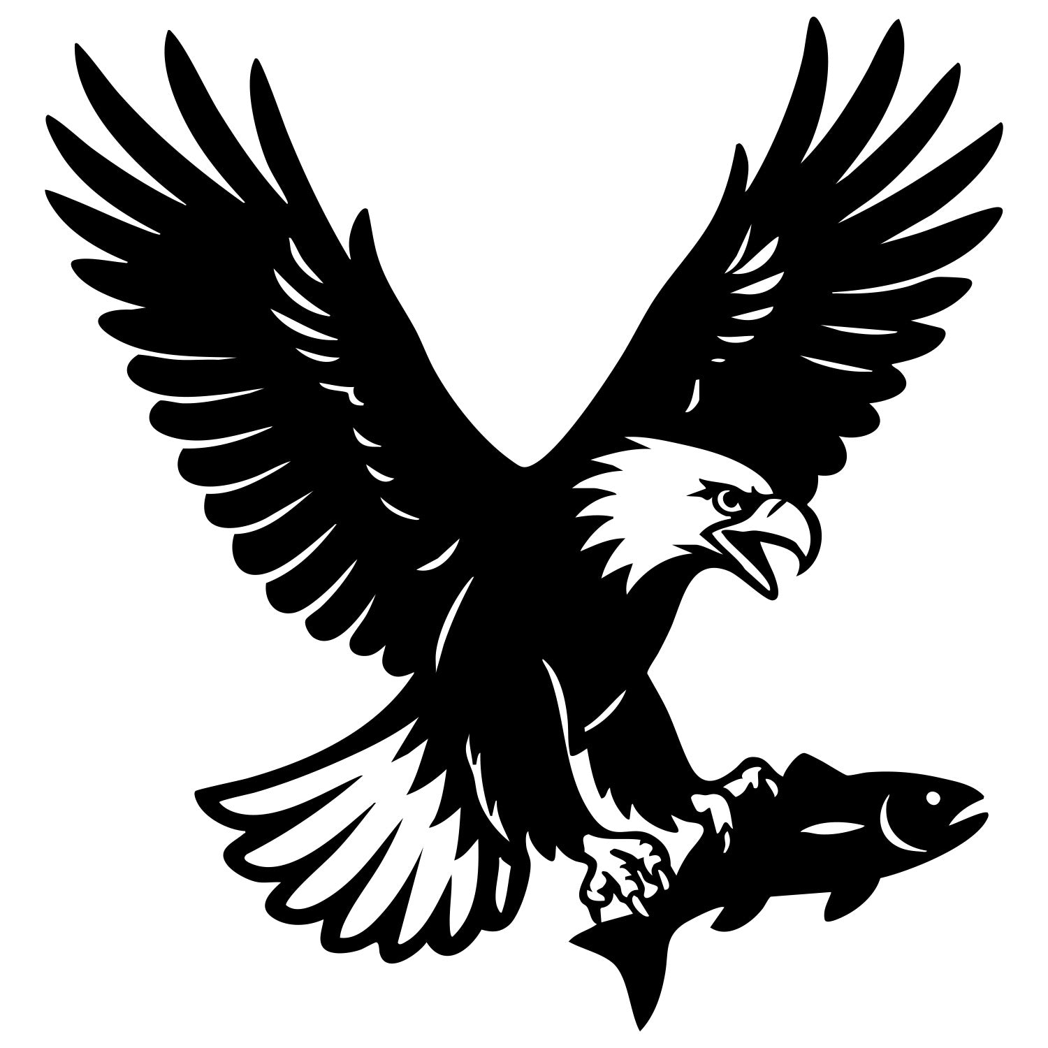 Bald Eagle DXF File – CNC Cutting Design | ABEAGLE158