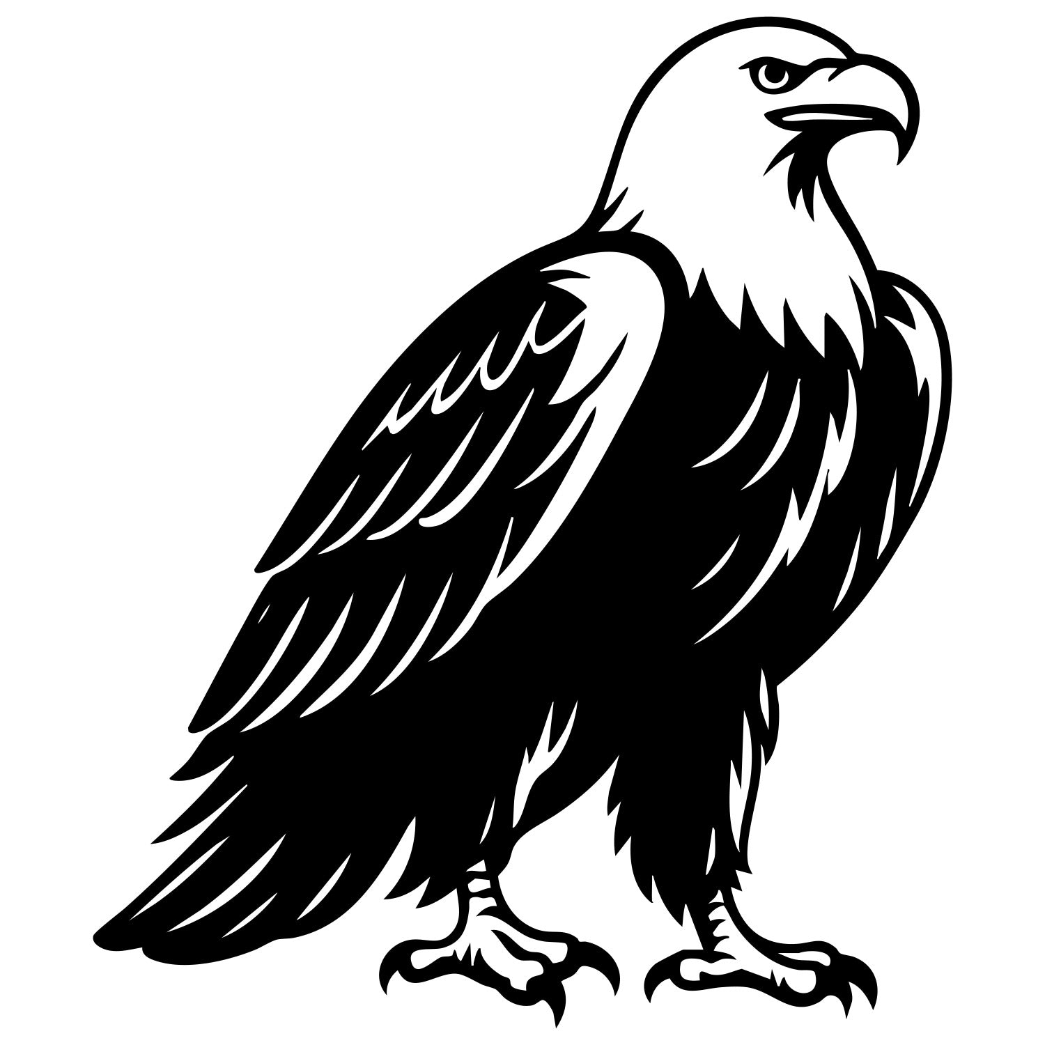 Bald Eagle DXF File – CNC Cutting Design | ABEAGLE162