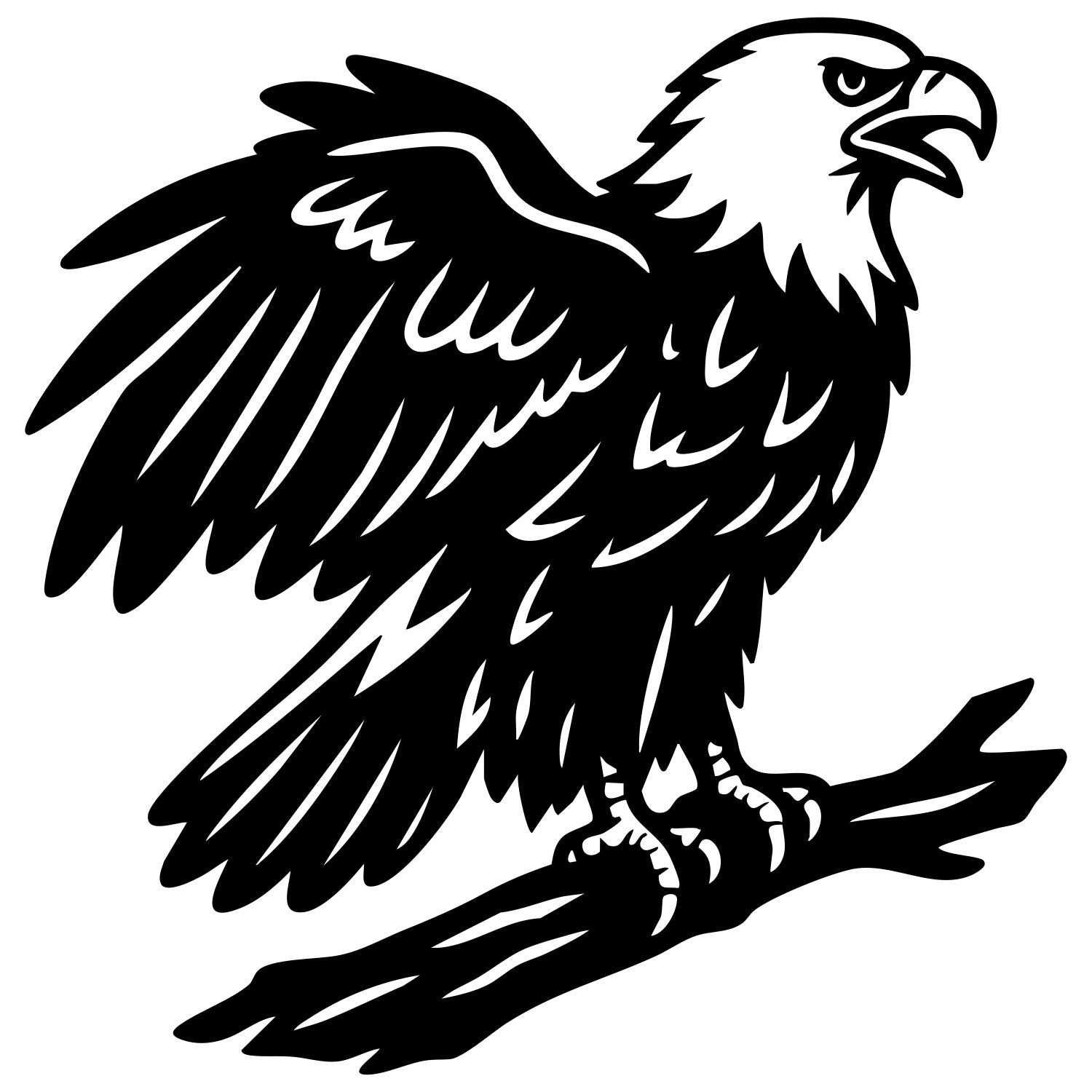 Bald Eagle DXF File – CNC Cutting Design | ABEAGLE163