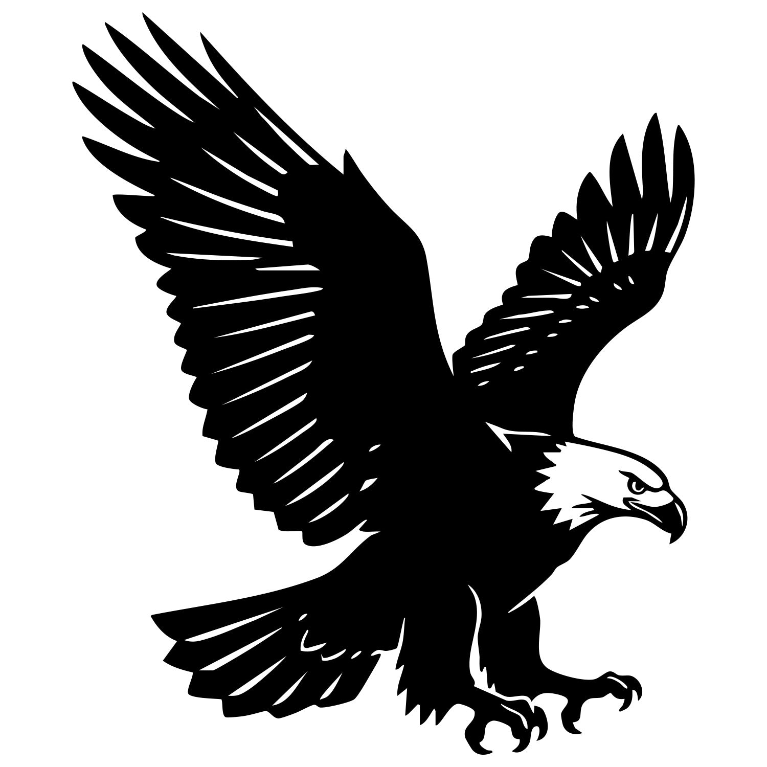 Bald Eagle DXF File – CNC Cutting Design | ABEAGLE38