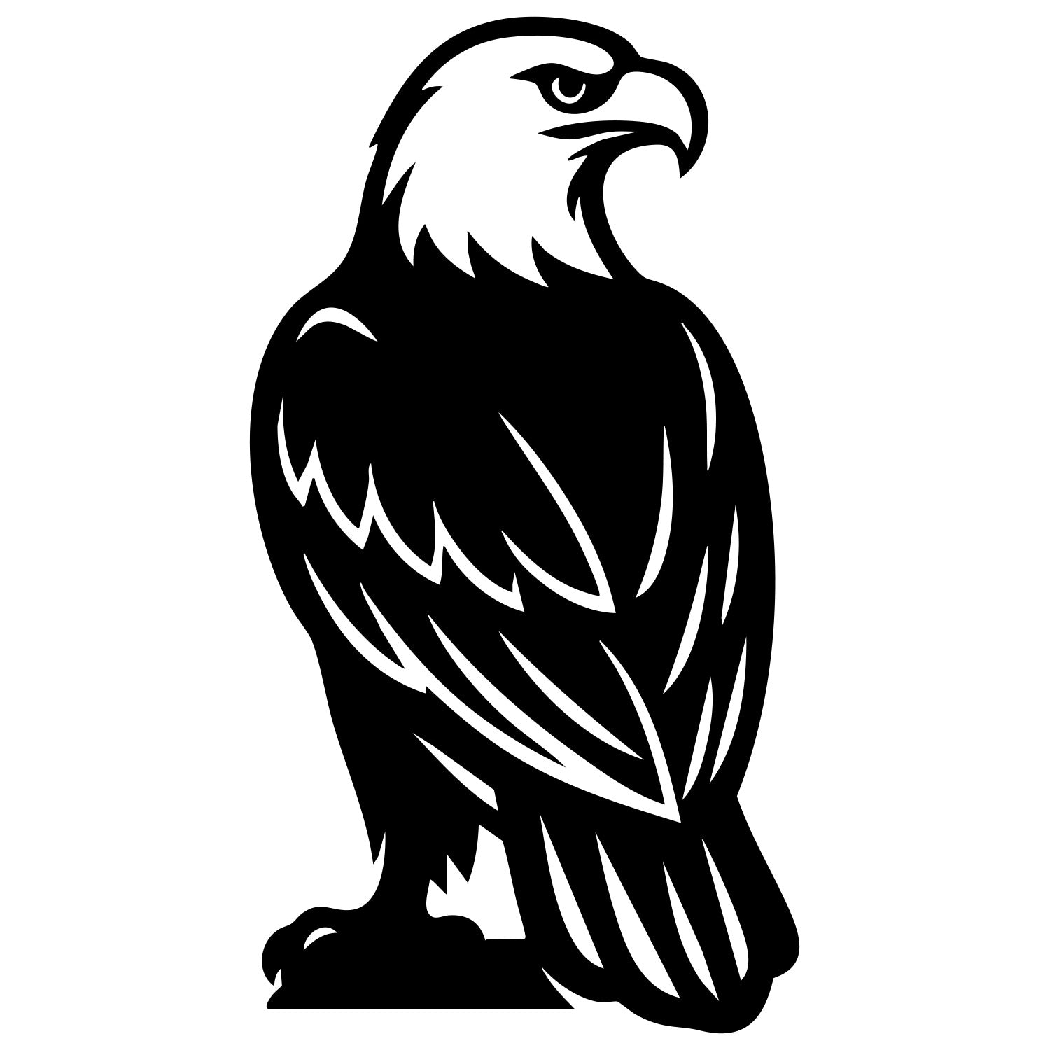 Bald Eagle DXF File – CNC Cutting Design | ABEAGLE50