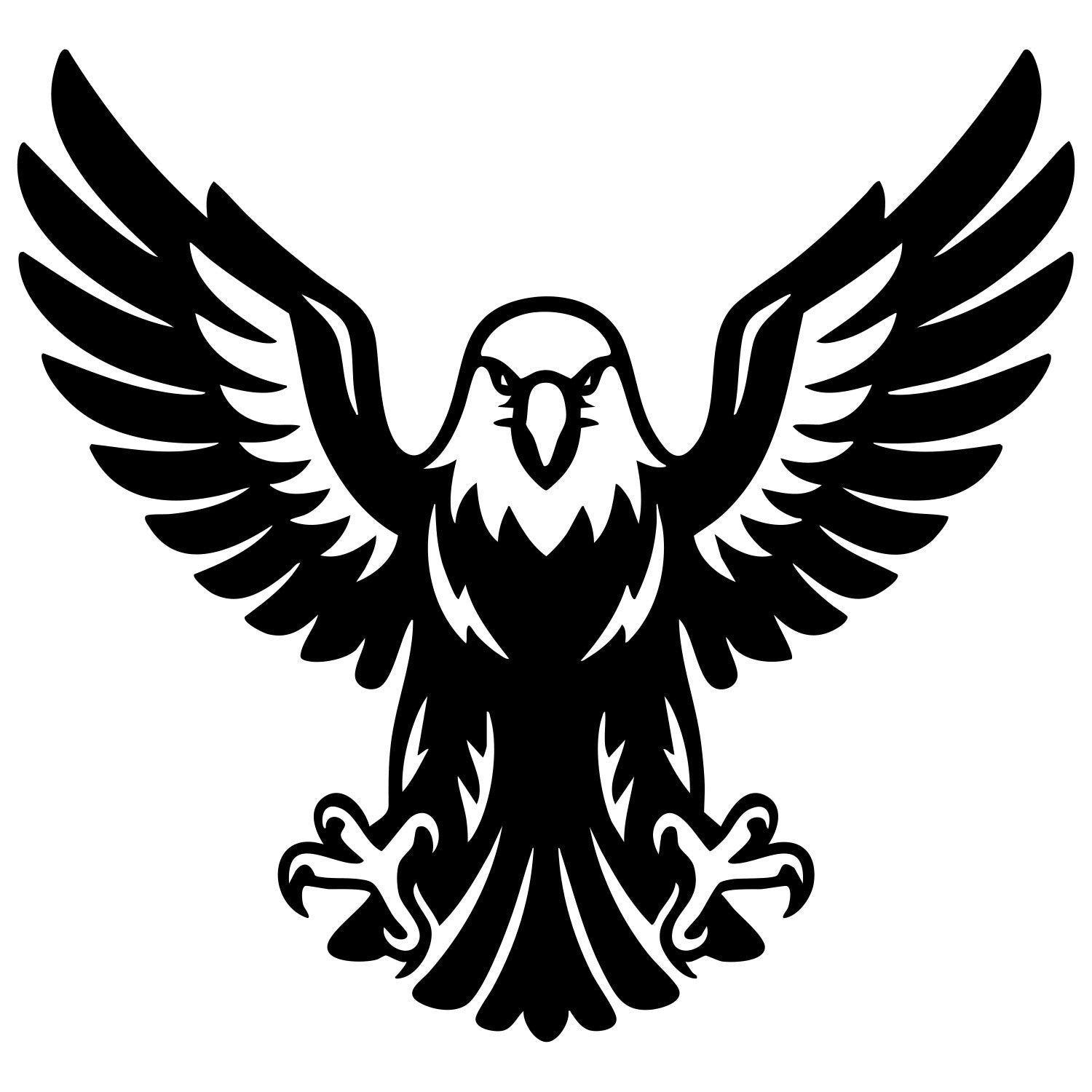 Bald Eagle DXF File – CNC Cutting Design | ABEAGLE55