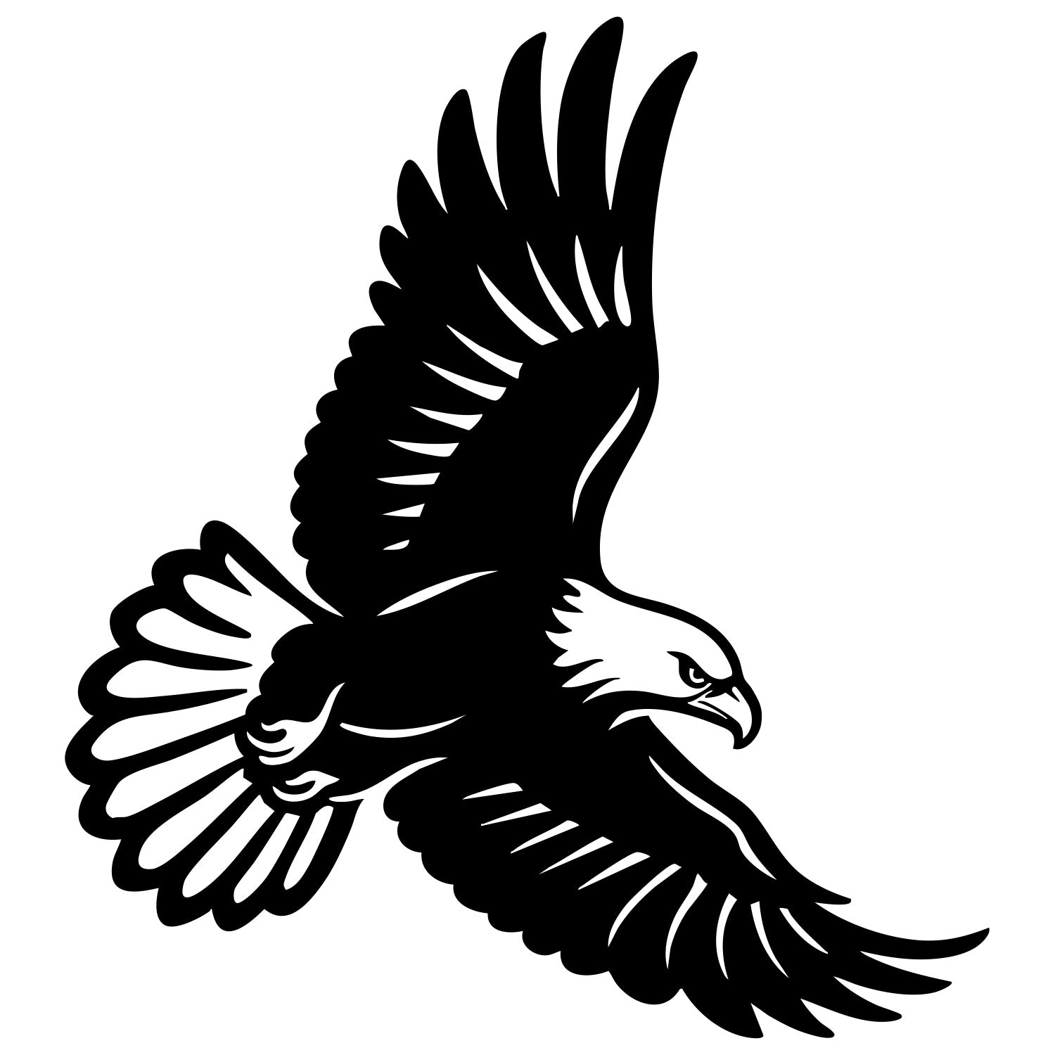 Bald Eagle DXF File – CNC Cutting Design | ABEAGLE69