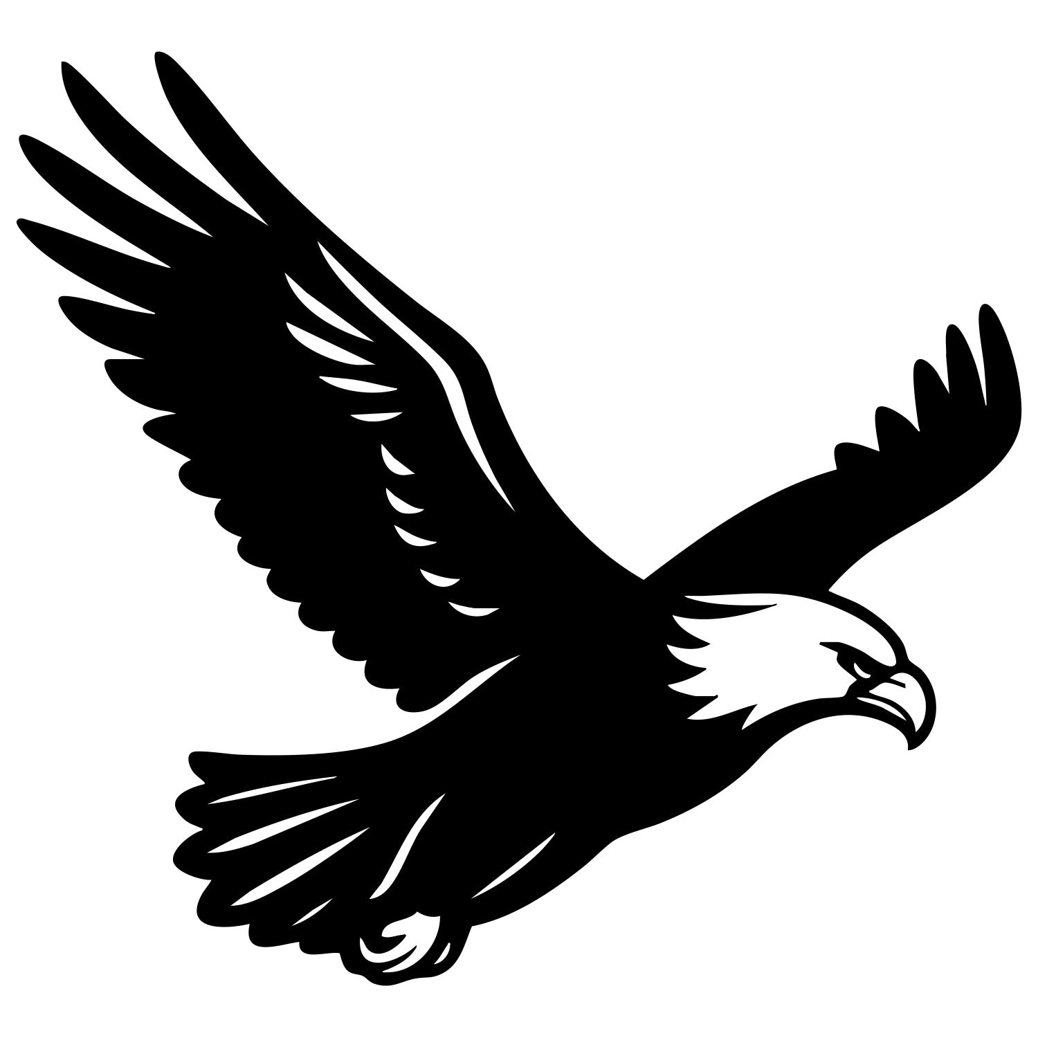 Bald Eagle DXF File – CNC Cutting Design | ABEAGLE87