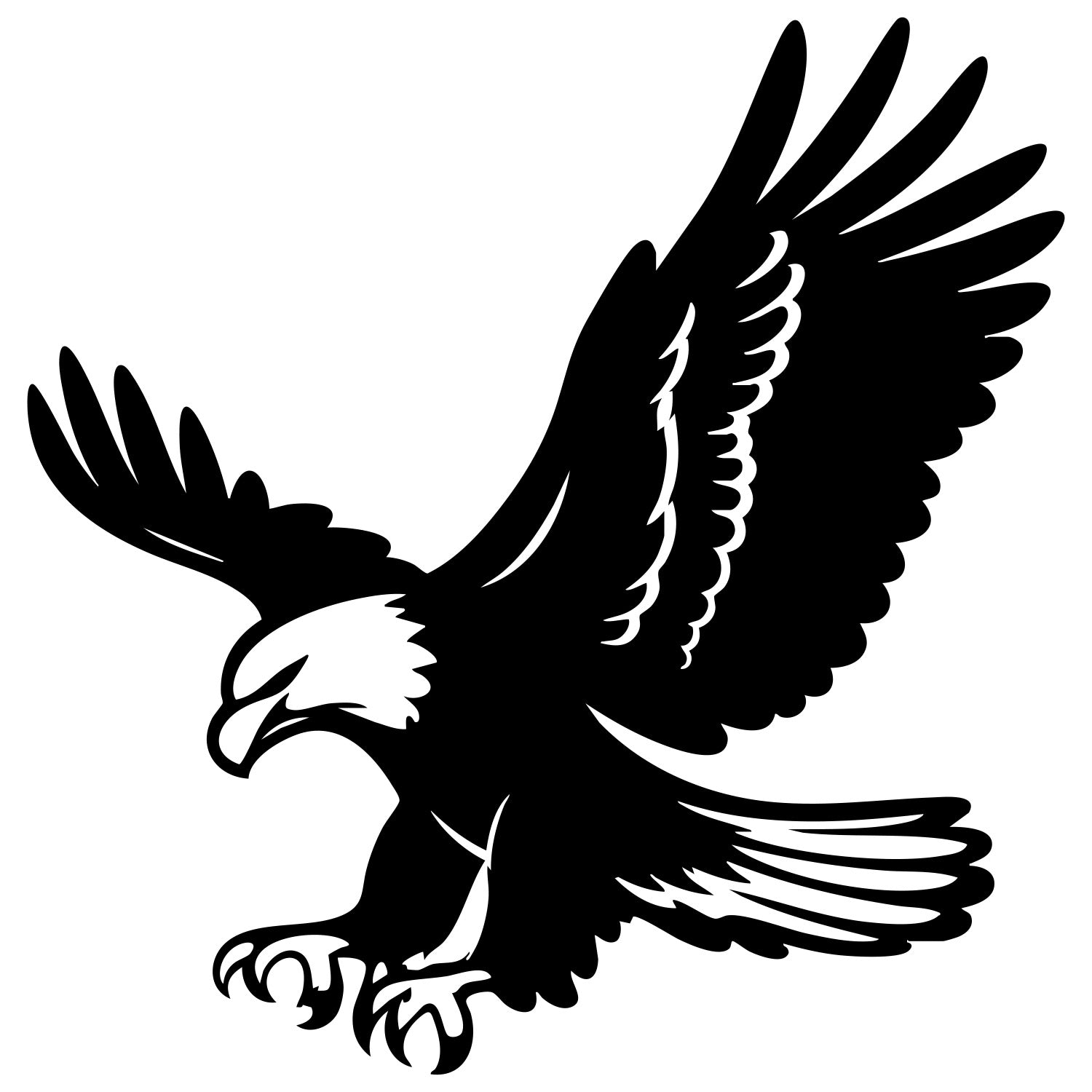 Bald Eagle DXF File – CNC Cutting Design | ABEAGLE88
