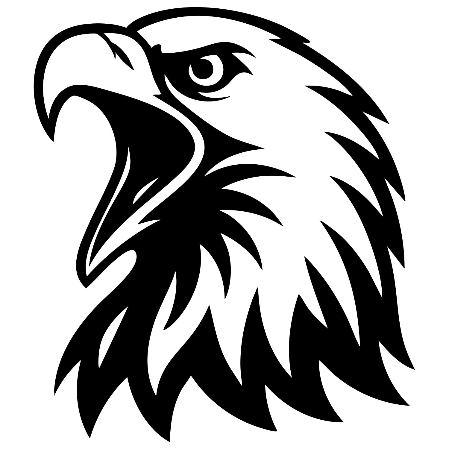 Bald Eagle Head DXF File – CNC Cutting Design | ABEAGLE130