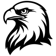 Bald Eagle Head DXF File – CNC Cutting Design | ABEAGLE133