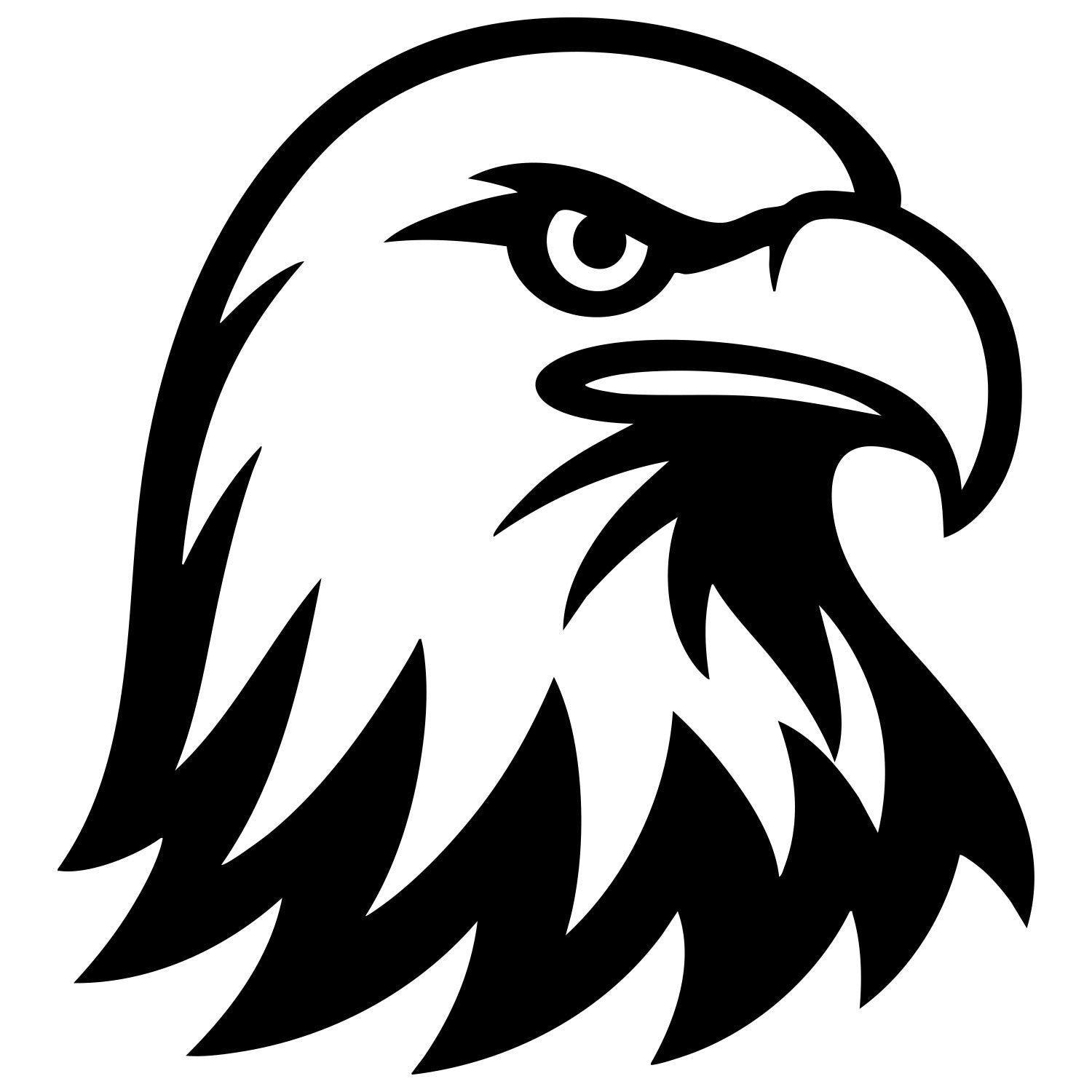 Bald Eagle Head DXF File – CNC Cutting Design | ABEAGLE137