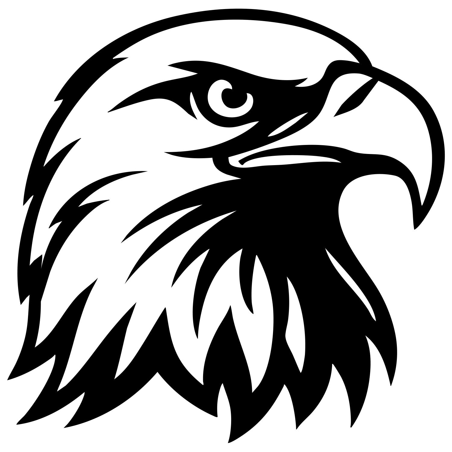 Bald Eagle Head DXF File – CNC Cutting Design | ABEAGLE138