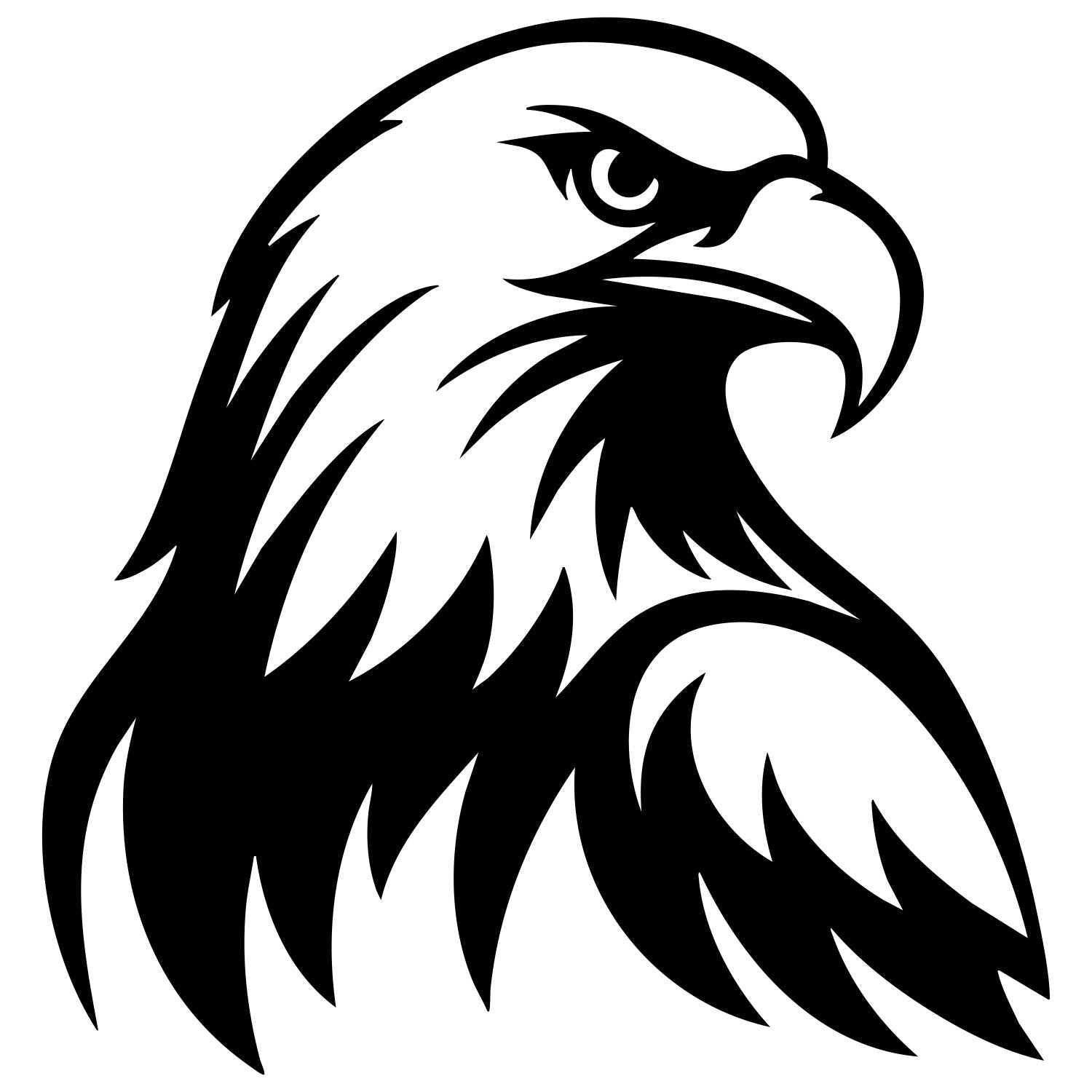 Bald Eagle Head DXF File – CNC Cutting Design | ABEAGLE91