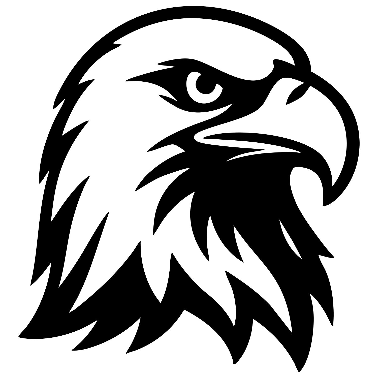 Bald Eagle Head DXF File – CNC Cutting Design | ABEAGLE99