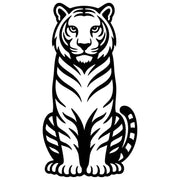 Bengal Tiger Silhouette DXF File – CNC Cutting Design | AWTIGER2
