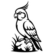 Cockatiel DXF File – CNC Cutting Design | ABPARROTS1