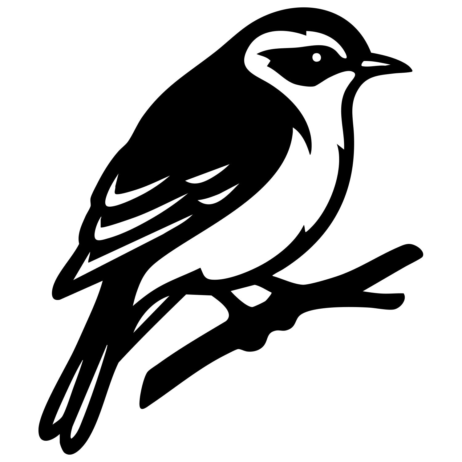 Common Nightingale DXF File – CNC Cutting Design | ABSONGBIRD3