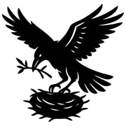 Common Raven DXF File – CNC Cutting Design | ABCROW103