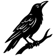 Common Raven DXF File – CNC Cutting Design | ABCROW104