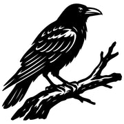Common Raven DXF File – CNC Cutting Design | ABCROW106