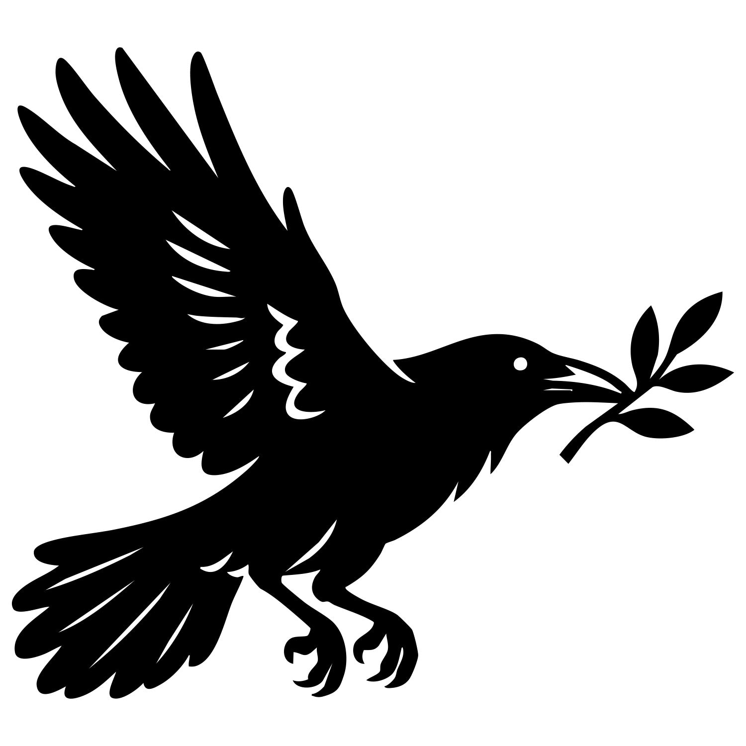 Common Raven DXF File – CNC Cutting Design | ABCROW112