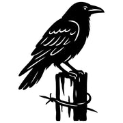 Common Raven DXF File – CNC Cutting Design | ABCROW114
