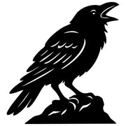 Common Raven DXF File – CNC Cutting Design | ABCROW118