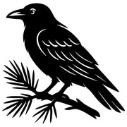 Common Raven DXF File – CNC Cutting Design | ABCROW120