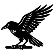 Common Raven DXF File – CNC Cutting Design | ABCROW46