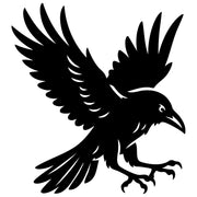 Common Raven DXF File – CNC Cutting Design | ABCROW50
