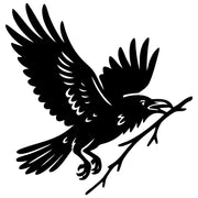 Common Raven DXF File – CNC Cutting Design | ABCROW58