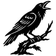 Common Raven DXF File – CNC Cutting Design | ABCROW71