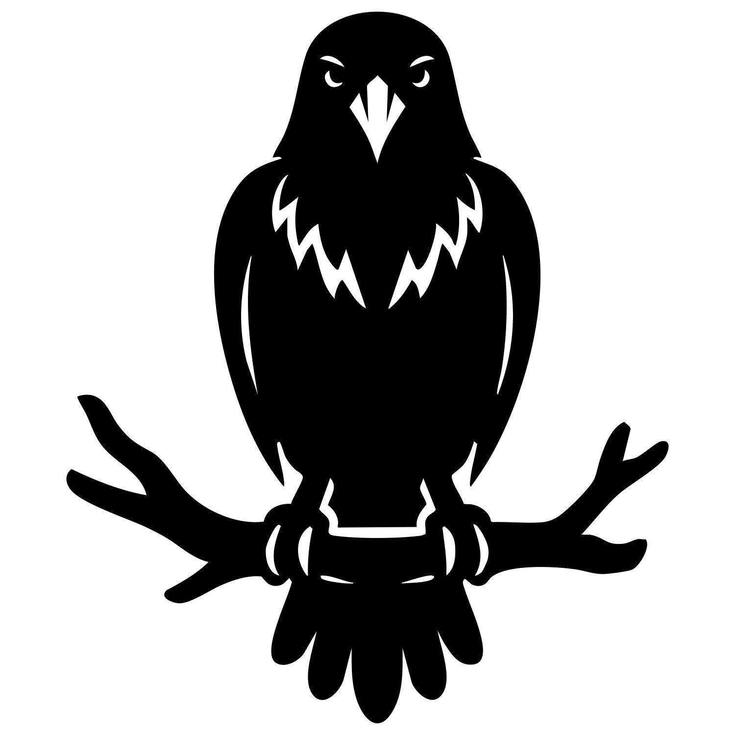 Common Raven DXF File – CNC Cutting Design | ABCROW79