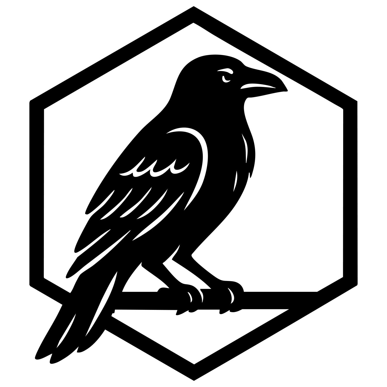 Common Raven DXF File – CNC Cutting Design | ABCROW91