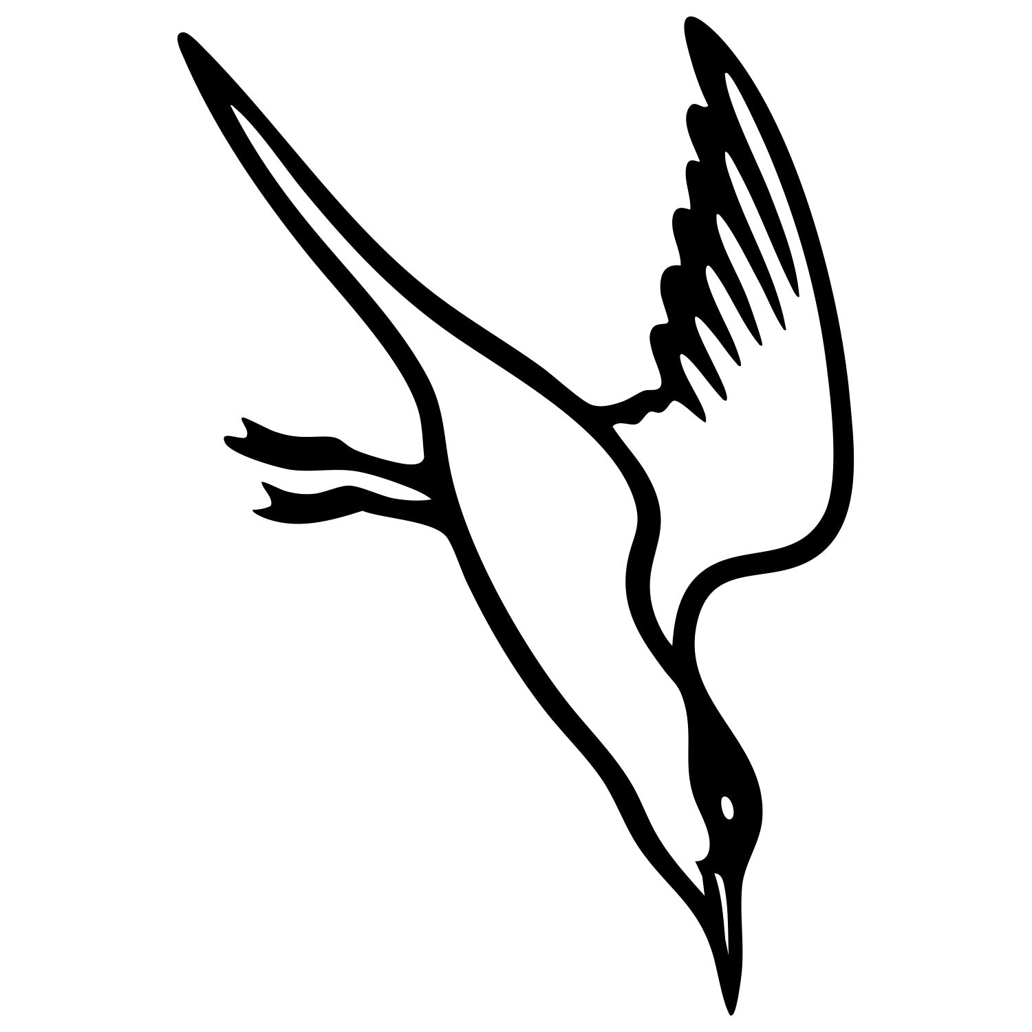 Common Tern DXF File – CNC Cutting Design | ABTERN4