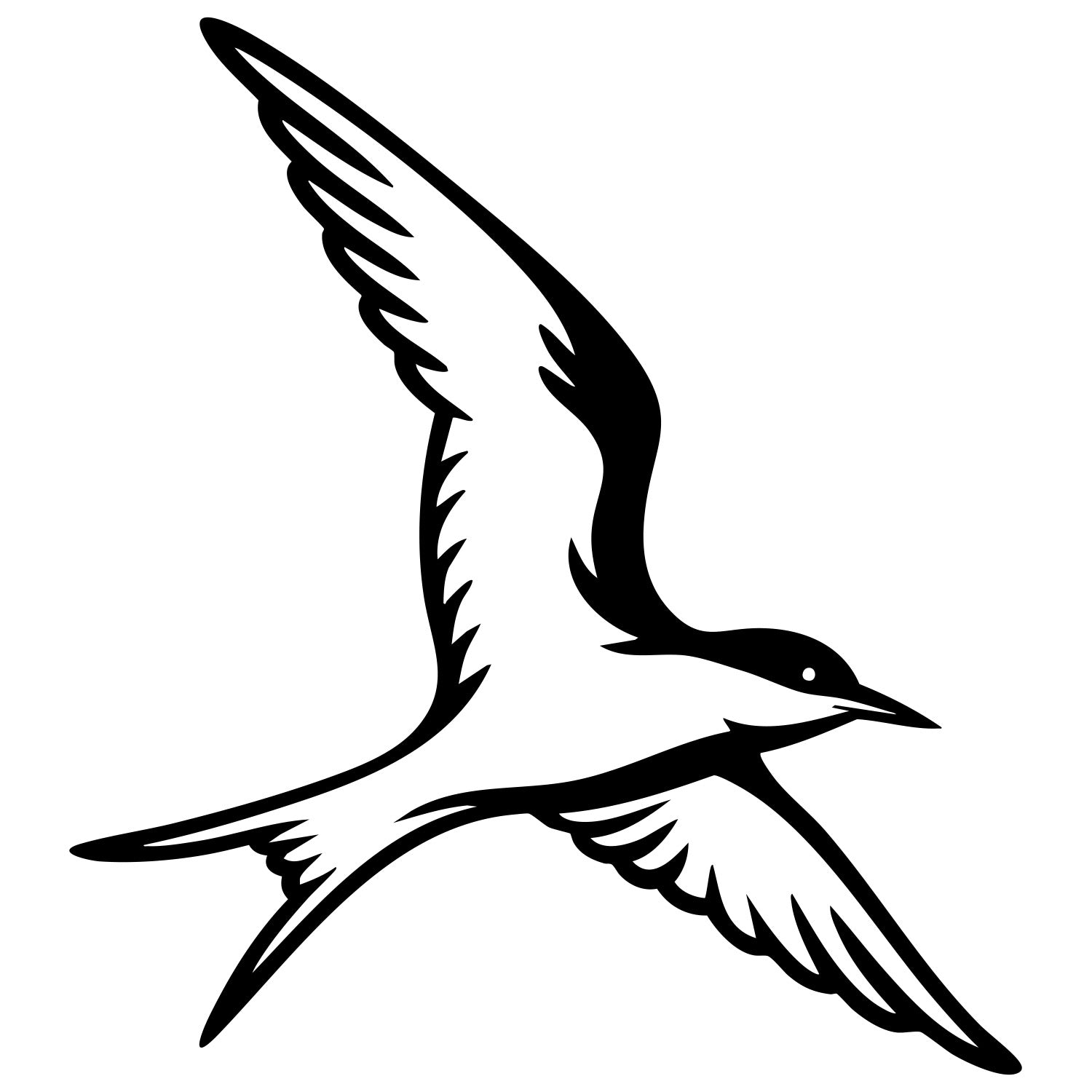 Common Tern DXF File – CNC Cutting Design | ABTERN8