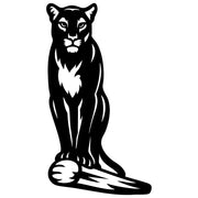 Cougar Silhouette DXF File – CNC Cutting Design | AWCOUGAR1