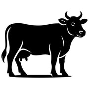 Cow Silhouette DXF File – CNC Cutting Design | AFCOW2