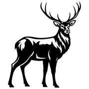 Deer Silhouette DXF File – CNC Cutting Design | AWDEER1