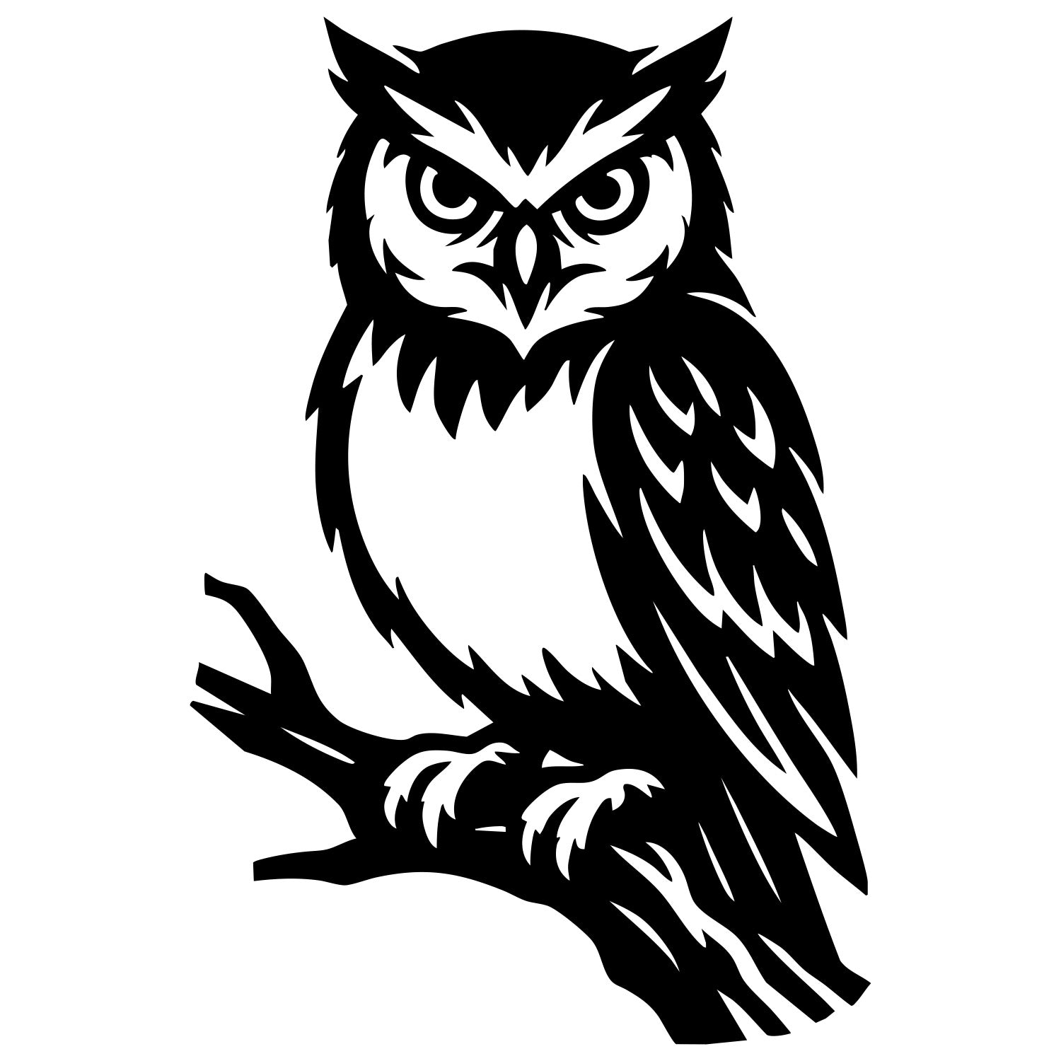 Eastern Screech Owl DXF File – CNC Cutting Design | ABOWL97