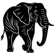 Elephant DXF File – CNC Cutting Design | AWELEPHANT123