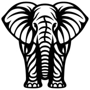 Elephant DXF File – CNC Cutting Design | AWELEPHANT191