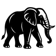 Elephant DXF File – CNC Cutting Design | AWELEPHANT296