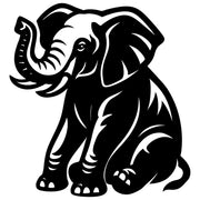 Elephant DXF File – CNC Cutting Design | AWELEPHANT299