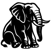 Elephant DXF File – CNC Cutting Design | AWELEPHANT326