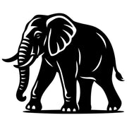 Elephant DXF File – CNC Cutting Design | AWELEPHANT331