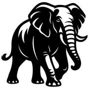 Elephant DXF File – CNC Cutting Design | AWELEPHANT334