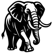 Elephant DXF File – CNC Cutting Design | AWELEPHANT336