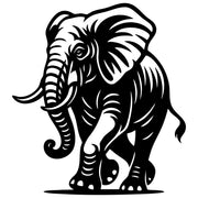 Elephant DXF File – CNC Cutting Design | AWELEPHANT348