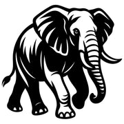 Elephant DXF File – CNC Cutting Design | AWELEPHANT361
