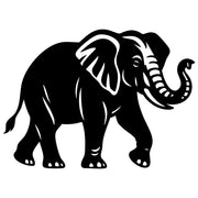 Elephant DXF File – CNC Cutting Design | AWELEPHANT370