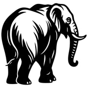 Elephant DXF File – CNC Cutting Design | AWELEPHANT372