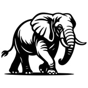 Elephant DXF File – CNC Cutting Design | AWELEPHANT377